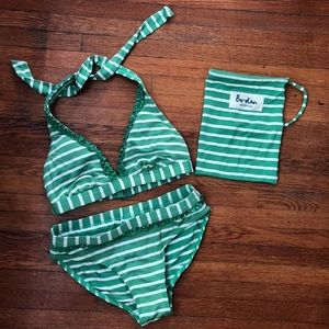 Boden Ruffle Trim Bikini Swimsuit